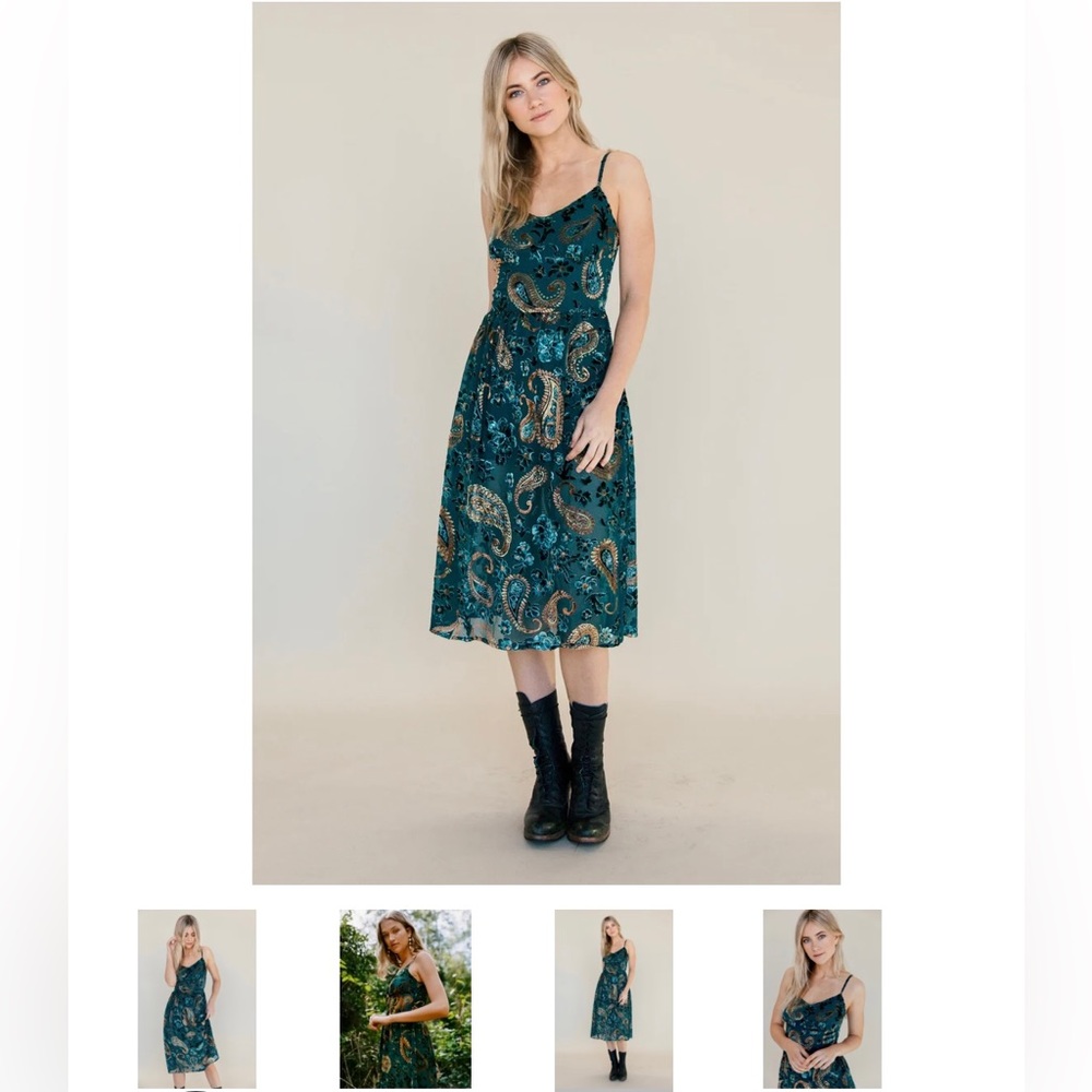 Lenni the Label Burnout Velvet Dress